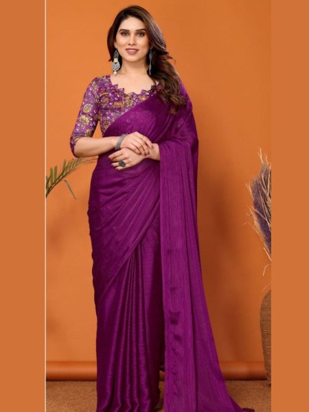 Purple Color Kalamkari Catalogue Saree Saree Collection  Designer Wedding Sarees Wholesale