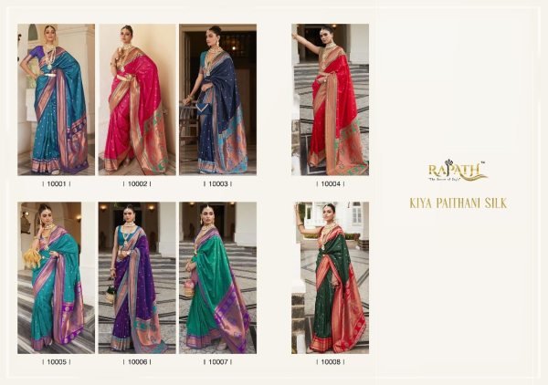 Rajpath kiya paithani soft peshwai paithani silk saree 10008 Patola Silk Sarees Wholesale