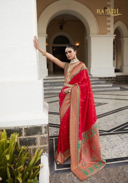 Rajpath kiya paithani soft peshwai paithani silk saree 10008 Patola Silk Sarees Wholesale
