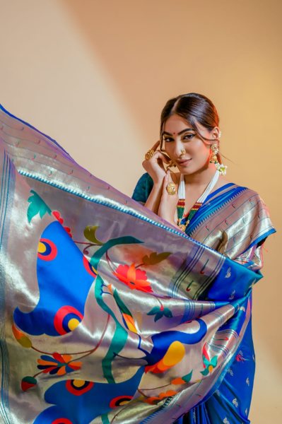 RajPath Pure Paithani Silk with Zari Weaving Saree Patola Silk Sarees Wholesale