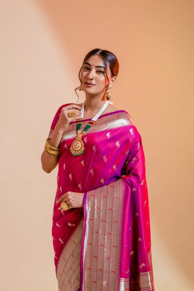 RajPath Pure Paithani Silk with Zari Weaving Saree Patola Silk Sarees Wholesale