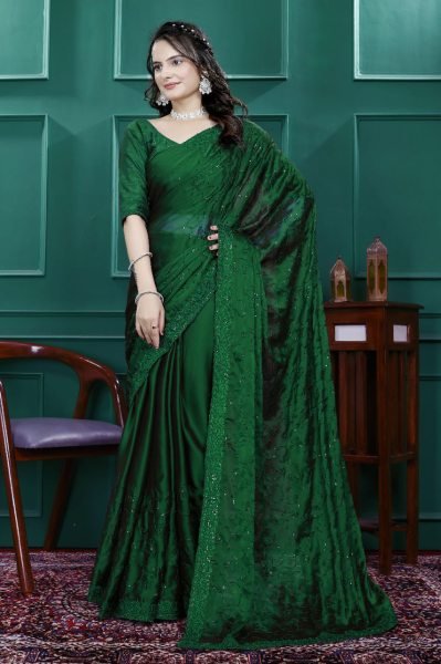 Rangoli Silk Embroidered Sarees at Wholesale  Embroidery Sarees Wholesale