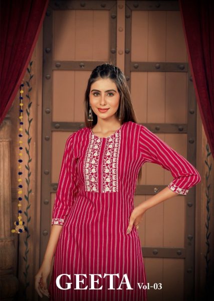 Rasian Silk Embroidered Kurtis Embroidery Kurtis 