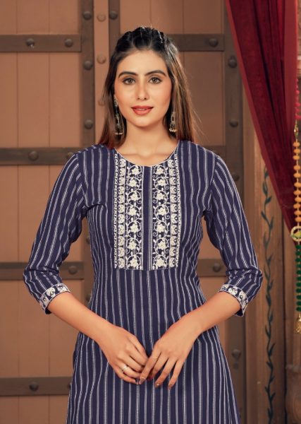 Rasian Silk Embroidered Kurtis Embroidery Kurtis 