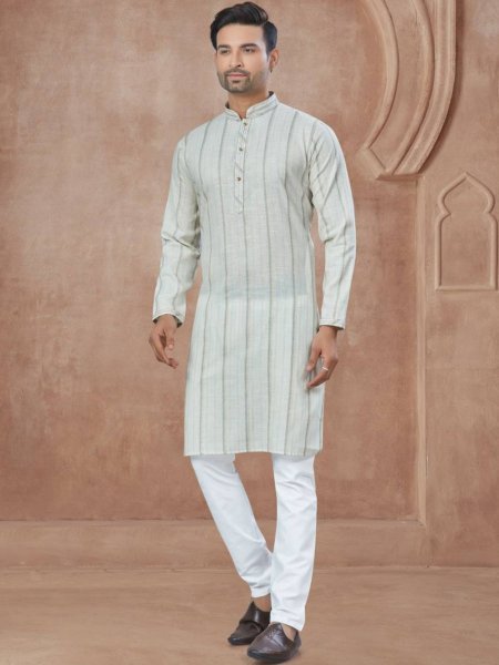 Raymand Fabric Kurta Pajama Set for Men Ready to Wear Ethnic Outfit for Resellers 