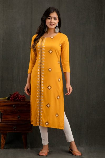 Rayon Embroidery Rayon Kurti Embroidery Kurtis 