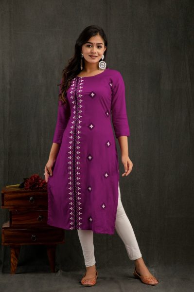 Rayon Embroidery Rayon Kurti Embroidery Kurtis 