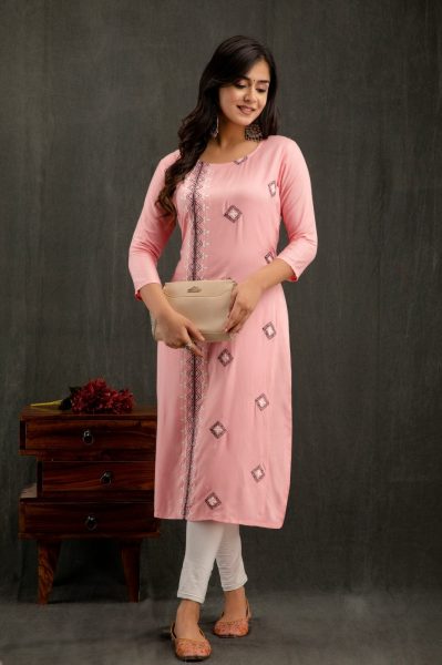 Rayon Embroidery Rayon Kurti Embroidery Kurtis 