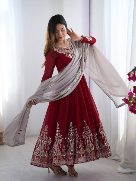 Ready to Ship Anarkali Kurti and Georgette Suit Sets Best Price for Online Garment Resellers Womens Wear  