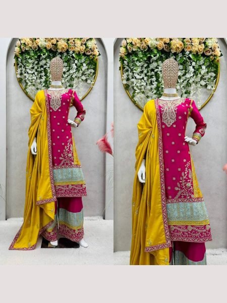 Ready to wear Chinon silk suit Ready To Wear Collection