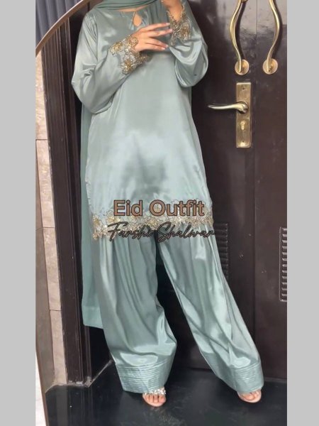 Ready to Wear Designer Farshi Palazzo Suit Heavy Crepe Silk with Hand Beads, Sequin & Zari Premium Party Wear from Surat Exporter 