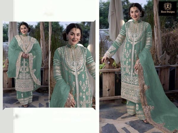 Ready To Wear Heavy Faux Georgette Pakistani Suits Collection  Pakistani Suits Wholesale