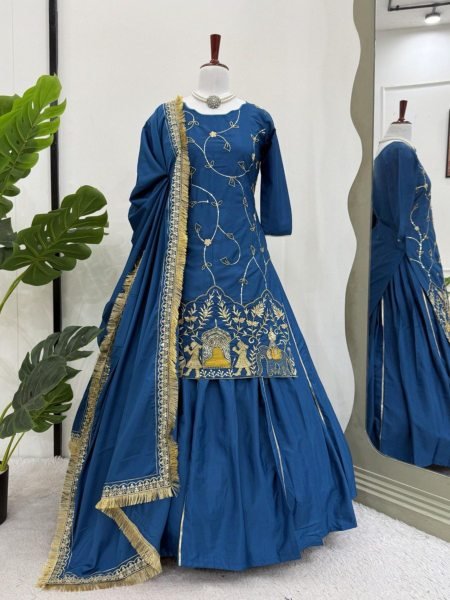 Ready to Wear Luxury Kurti Suit Embroidered Natural Crepe High Demand Collection Wholesale