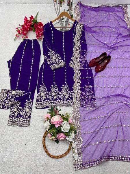 Ready To Wear Sequence Embroidery Work Suits  Ready To Wear Collection