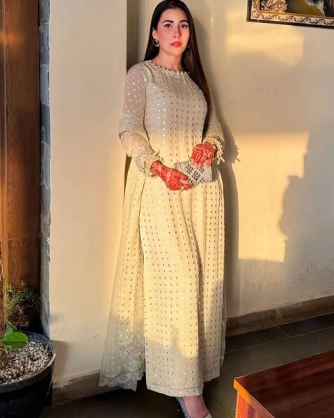 Ready to Wear Straight Kurti Set Floor Length Style in Fox Georgette with Zari  & Pearl Embroidery Wholesale Wedding Collection  Straight Cut Long Kurtis