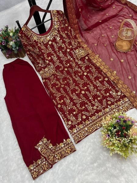 Ready To Wear Traditional Look Georgette Suits  Ready To Wear Collection