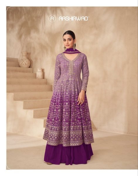 Readymade Embroidered Salwar Suits by Aashirwad Elegant Partywear Wedding Bridal Dress Wholesale