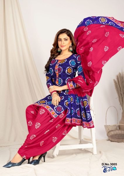 Readymade Pure Cotton Printed Suit  Punjabi Dress Materials Wholesale