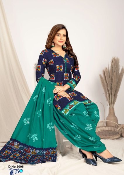 Readymade Pure Cotton Printed Suit  Punjabi Dress Materials Wholesale