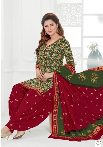 Readymade Pure Cotton Printed Suit  Punjabi Dress Materials Wholesale