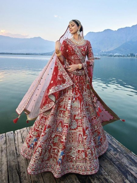 Red Color Bridal Special Silk Lehenga Choli by Royal Export  Bridal Lehenga Choli