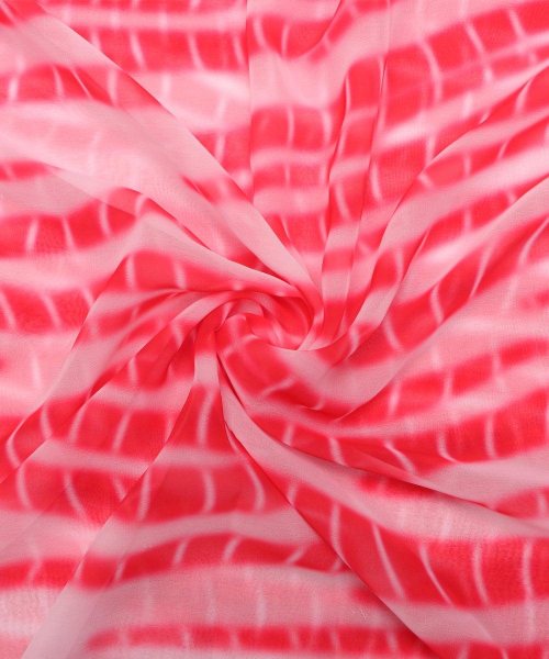 Red Colour Digital Tie Dye Print Georgette Fabric Digital print 