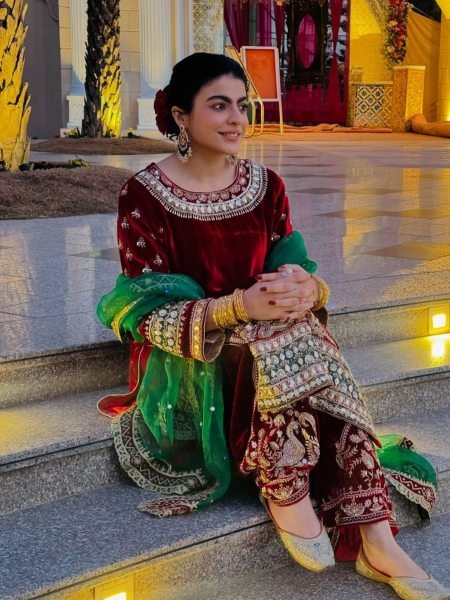 Red Designer Velvet Suit Palazzo Outfit with Embroidery Dupatta  for Winter Special Collection Winter Wear