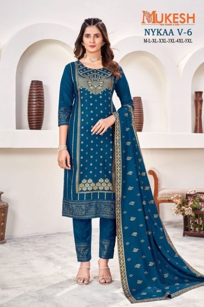 Reyon Gold Print 3PC Set  3 Piece Kurti Set