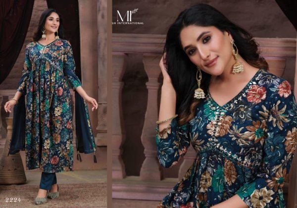 Rich Rayon Handwork Suit Set with Najmin Dupatta     Fully Stitched and Comfortable Anarkali Kurtis 