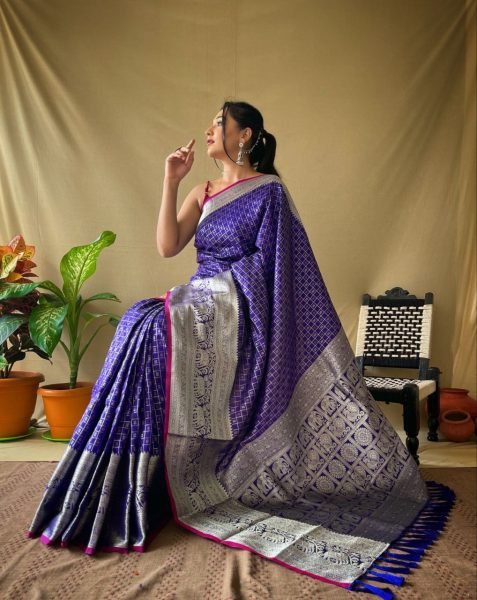  Rich Zari Pallu And Attractive Kanchipuram Border Saree Silk Sarees Wholesale