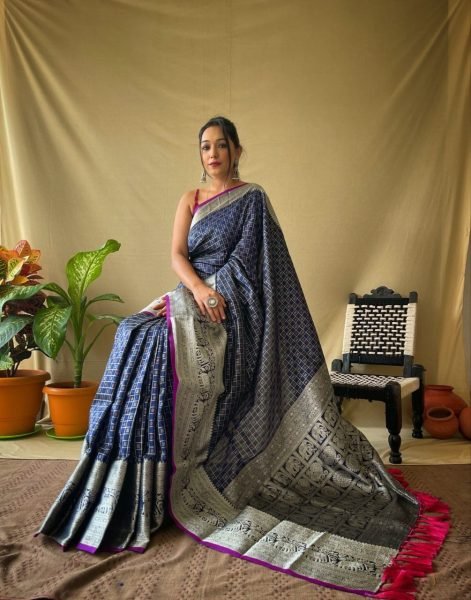  Rich Zari Pallu And Attractive Kanchipuram Border Saree Silk Sarees Wholesale
