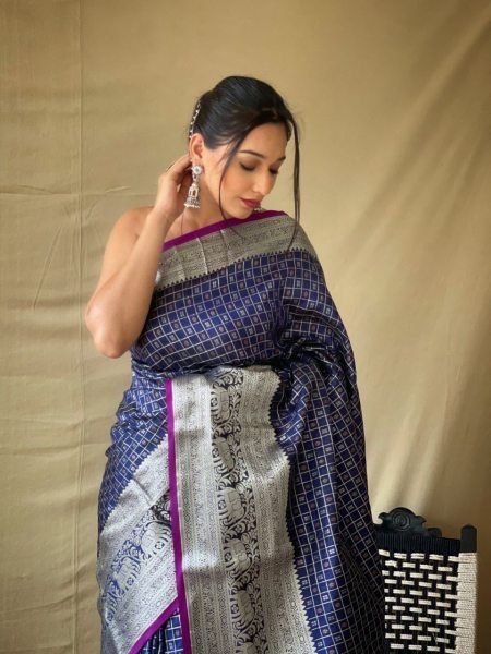  Rich Zari Pallu And Attractive Kanchipuram Border Saree Silk Sarees Wholesale
