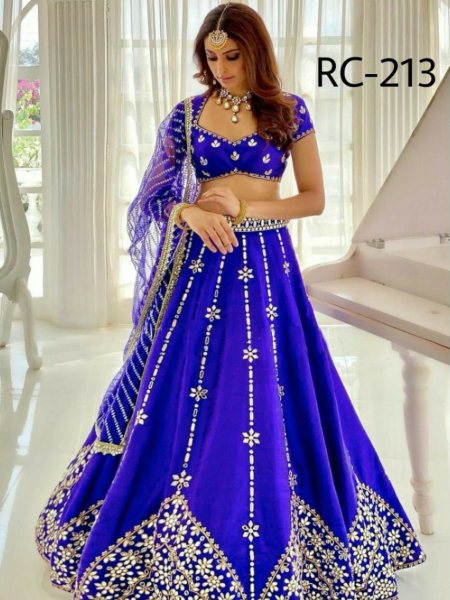 Royal Blue Color Heavy Embroidery Work Lehenga Choli  Designer Lehenga Choli