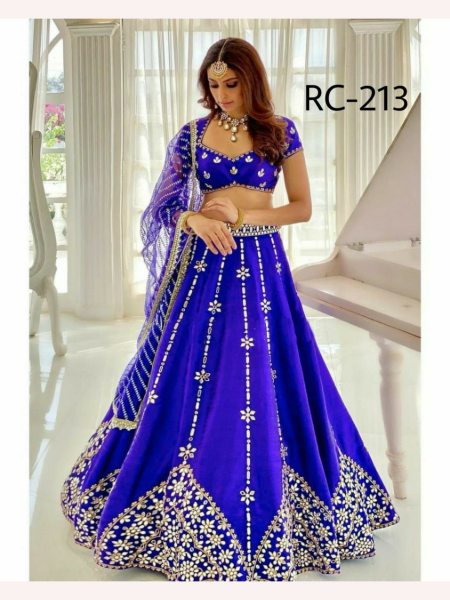 Royal Blue Color Heavy Embroidery Work Lehenga Choli  Designer Lehenga Choli