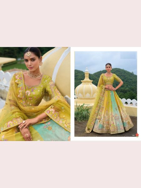 Royal Export Presenting Bridal  Khatli Embroidery Work Lehenga Choli  Bridal Lehenga Choli