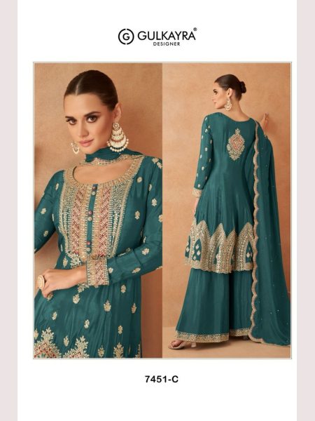 Royal Export Presenting Chinon Plazzo Suits Collection  Designer Plazzo Salwar Suits Wholesale