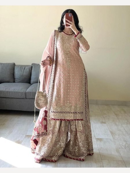 Royal Export Presenting Fox Georgette Embroidered Suit  Ready To Wear Collection