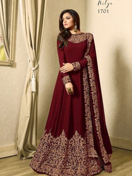 Royal Export Presenting In Best Quality Georgette Anarkali Gown Collection  Salwar Kameez