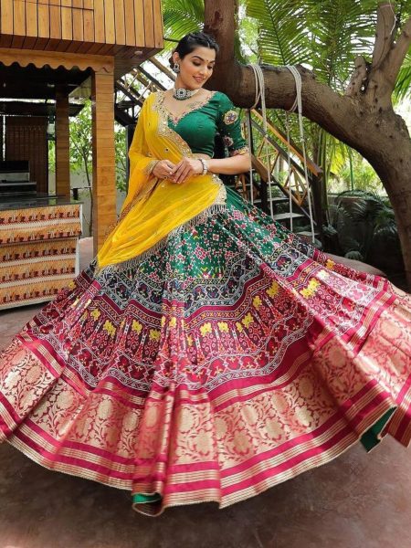 Royal Export Presenting Muslin Cotton Navratri Lehenga Choli   Lehenga