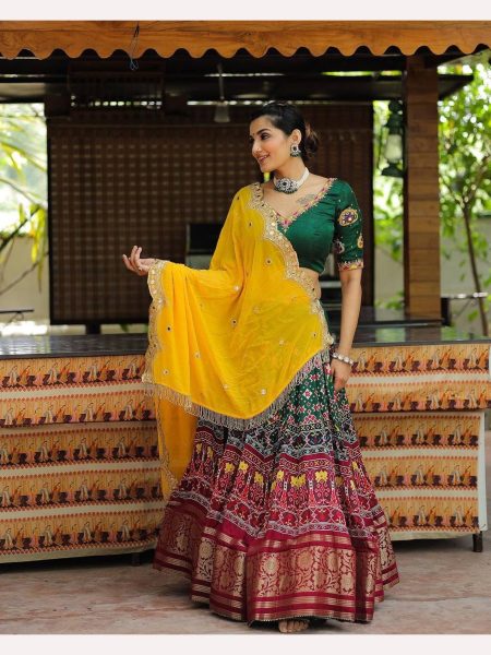 Royal Export Presenting Muslin Cotton Navratri Lehenga Choli  Navratri Lehnega Choli