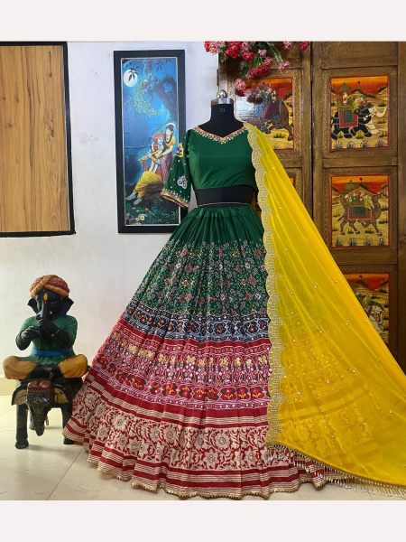 Royal Export Presenting Muslin Cotton Navratri Lehenga Choli  Navratri Lehnega Choli