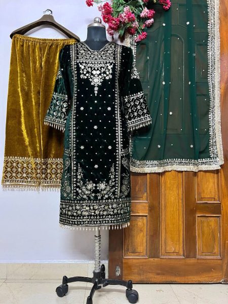 Royal Export Presenting New  Velvet Suit In wholesale Rate Ready To Wear Collection