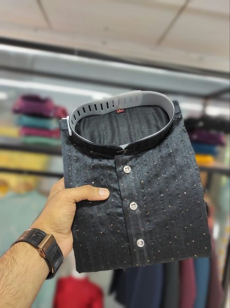 Royal Jacquard Silk Kurta Set for Men Festive Elegance with Cotton Comfort Kurta Pajama Wholesale