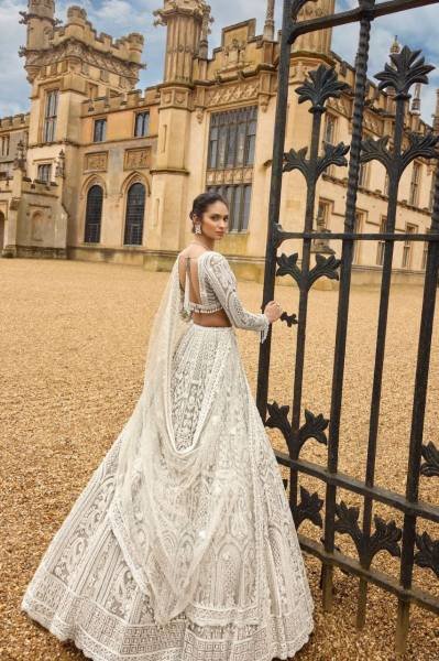 Royal Nude Dori Lehenga Set with Pearl Work and Heavy Flair at Manufacturer Price Designer Lehenga Choli