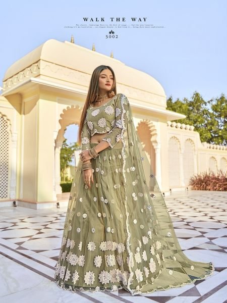 Sand Mirror Work Net Festival Wear Lehenga Choli Designer Lehenga Choli