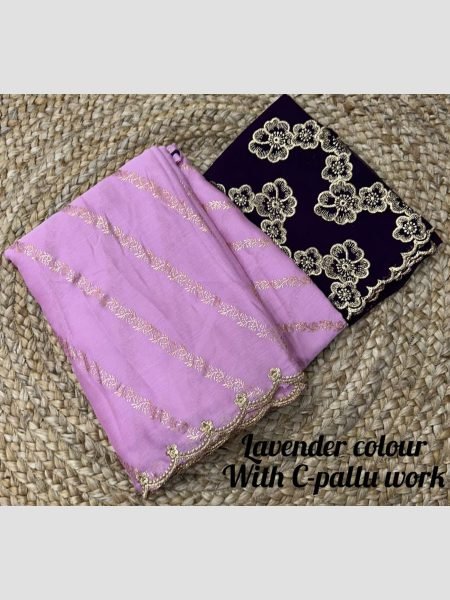 Satin With Lehriya Foil Print C Pallu Arka Embroidery Work  Saree  Embroidery Sarees Wholesale