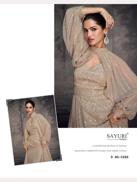 Sayuri Designer Real Georgette Anarkali Dress Collection  Anarakali Gown Wholesale