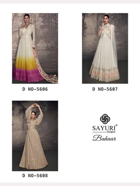 Sayuri Designer Real Georgette Anarkali Dress Collection  Anarakali Gown Wholesale