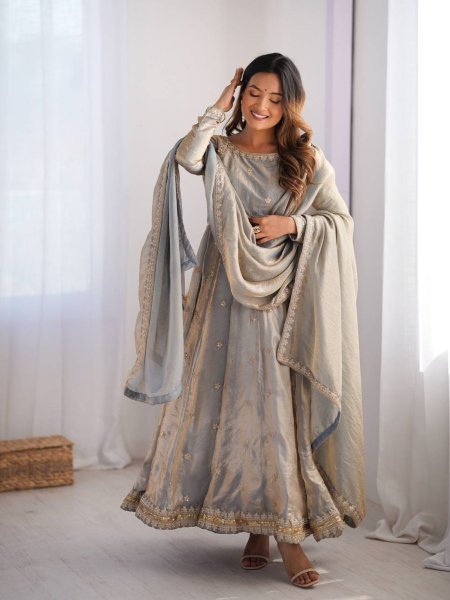 Shop Designer Indian Gown Sets Coding   Sequin Work Best Offer 