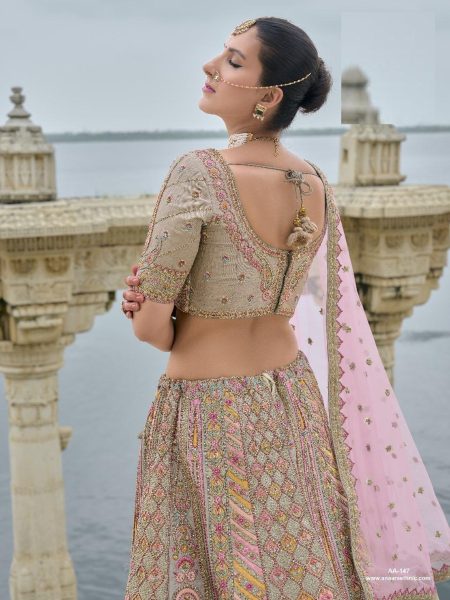 Shop Now Luxury Silk Bridal Lehenga Choli With Beautiful Embroidered Work  Bridal Lehenga Choli